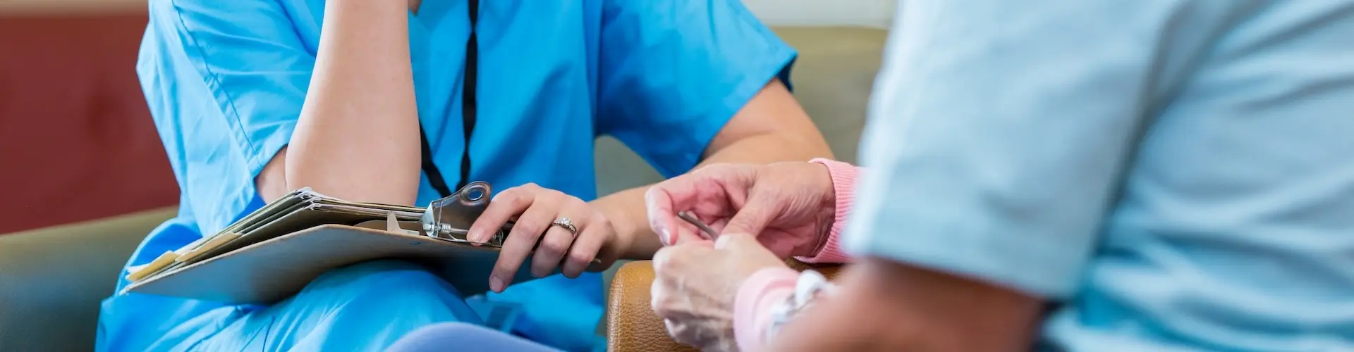 Functional Assessor conducting an interview