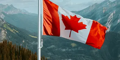 A Canadian flag